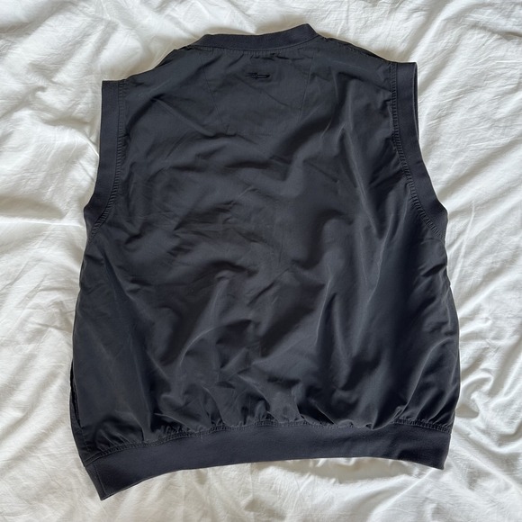 Page & Tuttle Black Vest Medium Pullover v neck‎ mens Sz Large Fishers - Picture 8 of 8